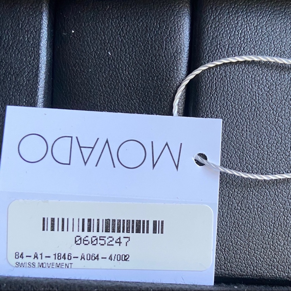 HP🎉MOVADO Stainless Steel Black Face Bangle Watch ⚡️Flash Sale⚡️ - Picture 13 of 16